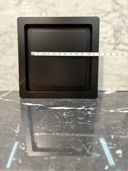 Диффузор на магнитах с вентилятором для потолков ТД100 черный квадратный 100 мм